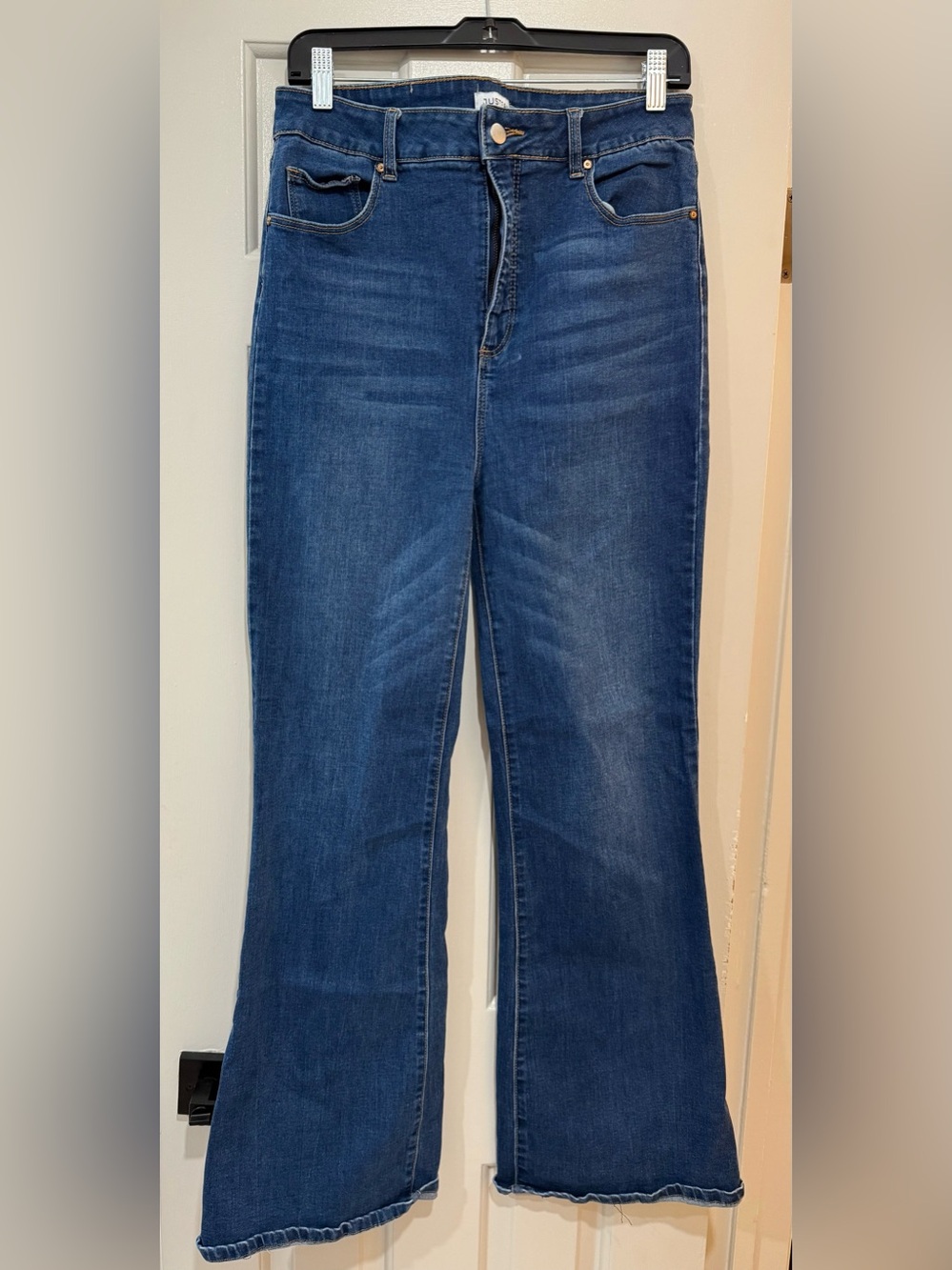 JustFab Dark Blue Wide-Leg Jeans